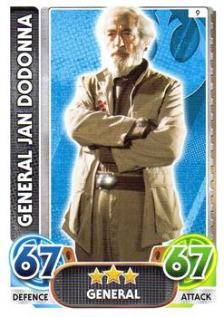 2016 Topps Force Attax Star Wars The Force Awakens #9 General Jan Dodonna Front