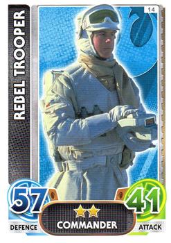 2016 Topps Force Attax Star Wars The Force Awakens #14 Rebel Trooper Front