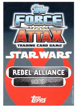 2016 Topps Force Attax Star Wars The Force Awakens #18 2-1B Medical Droid Back