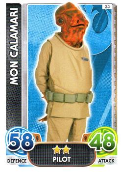 2016 Topps Force Attax Star Wars The Force Awakens #23 Mon Calamari Front
