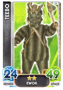 2016 Topps Force Attax Star Wars The Force Awakens #29 Teebo Front