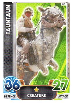 2016 Topps Force Attax Star Wars The Force Awakens #33 Tauntaun Front