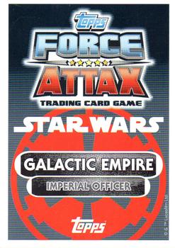 2016 Topps Force Attax Star Wars The Force Awakens #37 Moff Jerjerrod Back