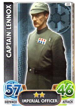 2016 Topps Force Attax Star Wars The Force Awakens #39 Captain Lennox Front