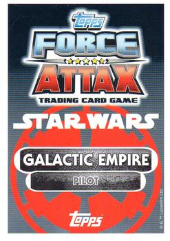 2016 Topps Force Attax Star Wars The Force Awakens #44 TIE Fighter Pilot Back