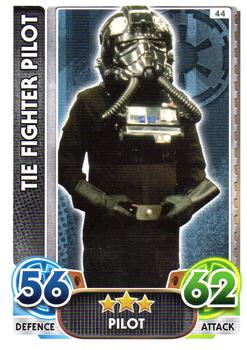 2016 Topps Force Attax Star Wars The Force Awakens #44 TIE Fighter Pilot Front