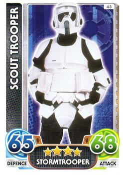 2016 Topps Force Attax Star Wars The Force Awakens #45 Scout Trooper Front