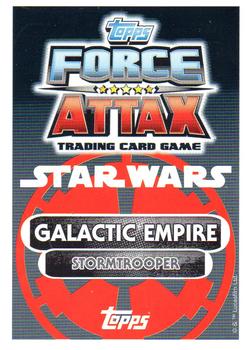 2016 Topps Force Attax Star Wars The Force Awakens #46 Stormtrooper Back