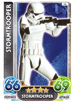 2016 Topps Force Attax Star Wars The Force Awakens #46 Stormtrooper Front
