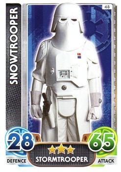 2016 Topps Force Attax Star Wars The Force Awakens #48 Snowtrooper Front