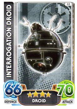 2016 Topps Force Attax Star Wars The Force Awakens #50 Interrogation Droid Front