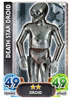 2016 Topps Force Attax Star Wars The Force Awakens #51 Death Star Droid Front