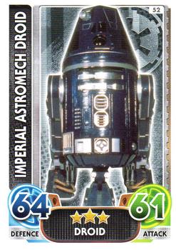 2016 Topps Force Attax Star Wars The Force Awakens #52 Imperial Astromech Droid Front
