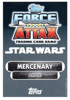 2016 Topps Force Attax Star Wars The Force Awakens #60 Amanaman Back
