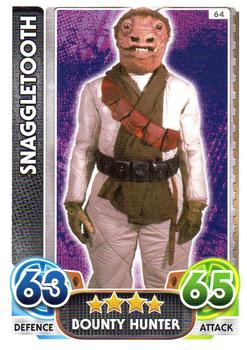 2016 Topps Force Attax Star Wars The Force Awakens #64 Snaggletooth Front