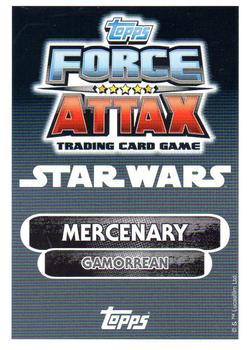 2016 Topps Force Attax Star Wars The Force Awakens #65 Gamorrean Guard Back