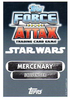 2016 Topps Force Attax Star Wars The Force Awakens #66 Jawa Back