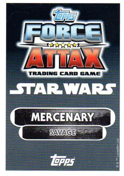 2016 Topps Force Attax Star Wars The Force Awakens #67 Tusken Raider Back