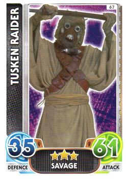 2016 Topps Force Attax Star Wars The Force Awakens #67 Tusken Raider Front