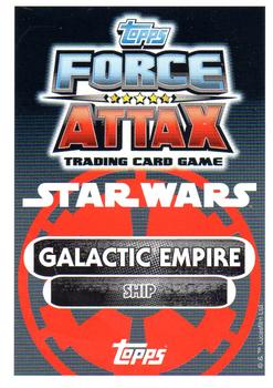 2016 Topps Force Attax Star Wars The Force Awakens #91 TIE Interceptor Back
