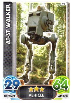 2016 Topps Force Attax Star Wars The Force Awakens #96 AT-ST Walker Front