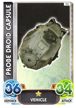 2016 Topps Force Attax Star Wars The Force Awakens #98 Probe Droid Capsule Front