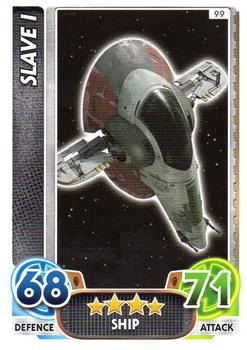 2016 Topps Force Attax Star Wars The Force Awakens #99 Slave 1 Front