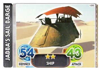2016 Topps Force Attax Star Wars The Force Awakens #100 Jabba's Sail Barge Front