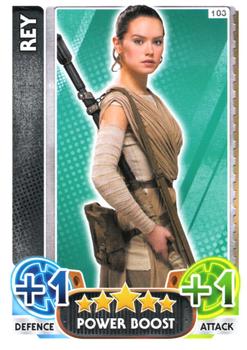 2016 Topps Force Attax Star Wars The Force Awakens #103 Rey Front
