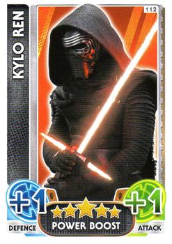 2016 Topps Force Attax Star Wars The Force Awakens #112 Kylo Ren Front