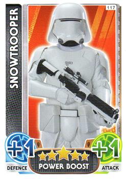 2016 Topps Force Attax Star Wars The Force Awakens #117 Snowtrooper Front