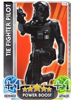 2016 Topps Force Attax Star Wars The Force Awakens #118 TIE Fighter Pilot Front