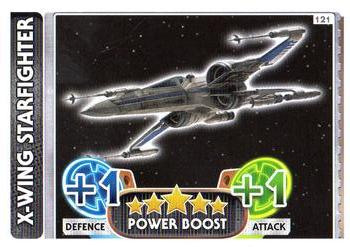 2016 Topps Force Attax Star Wars The Force Awakens #121 X-Wing Starfighter Front