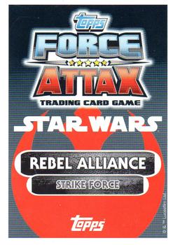 2016 Topps Force Attax Star Wars The Force Awakens #128 Rebel Strikeforce 4 Back
