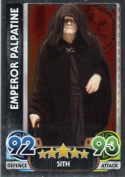 2016 Topps Force Attax Star Wars The Force Awakens #172 Emperor Palpatine Front