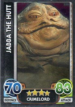 2016 Topps Force Attax Star Wars The Force Awakens #176 Jabba The Hutt Front