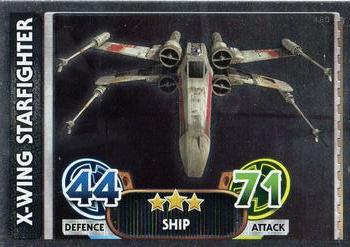 2016 Topps Force Attax Star Wars The Force Awakens #180 X-Wing Starfighter Front
