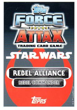 2016 Topps Force Attax Star Wars The Force Awakens #193 Luke Skywalker Back