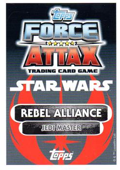 2016 Topps Force Attax Star Wars The Force Awakens #198 Yoda Back
