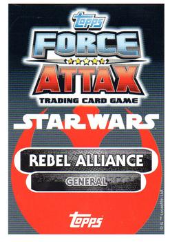 2016 Topps Force Attax Star Wars The Force Awakens #199 Lando Calrissian Back