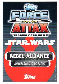 2016 Topps Force Attax Star Wars The Force Awakens #201 R2-D2 Back