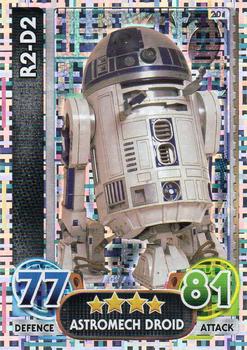 2016 Topps Force Attax Star Wars The Force Awakens #201 R2-D2 Front
