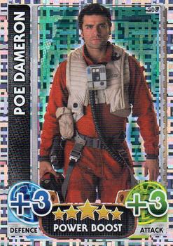2016 Topps Force Attax Star Wars The Force Awakens #206 Poe Dameron Front