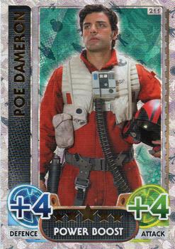 2016 Topps Force Attax Star Wars The Force Awakens #211 Poe Dameron Front