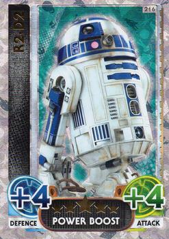 2016 Topps Force Attax Star Wars The Force Awakens #216 R2-D2 Front