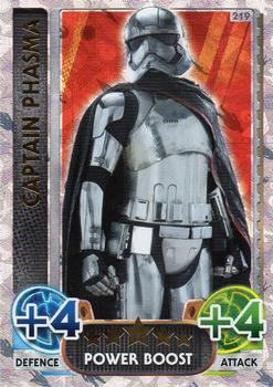 2016 Topps Force Attax Star Wars The Force Awakens #219 Captain Phasma Front