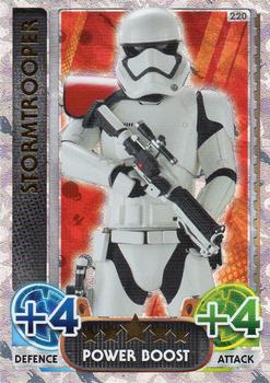 2016 Topps Force Attax Star Wars The Force Awakens #220 Stormtrooper Front
