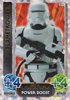 2016 Topps Force Attax Star Wars The Force Awakens #223 Flametrooper Front