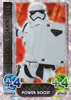 2016 Topps Force Attax Star Wars The Force Awakens #224 Riot Control Stormtrooper Front