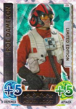 2016 Topps Force Attax Star Wars The Force Awakens - Limited Edition #LE-DC Poe Dameron Front